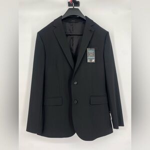J. Ferrar Men’s Sport Coat Slim Suit Jacket Blazer 40 Reg Black Stretch NWT
